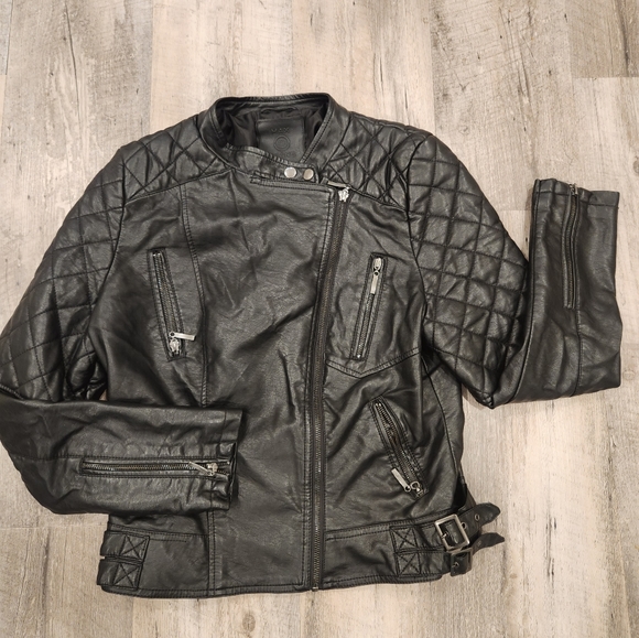 Woman's MAX Jeans Leather coat - Picture 1 of 8